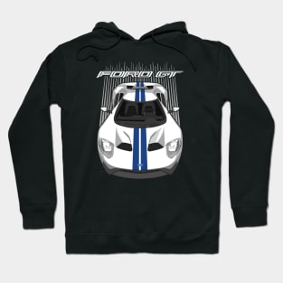 Ford GT-white and blue Hoodie